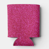 07 Hot Pink Glitter Print Glimmer Sparkles Blikjeskoeler (Achterkant)