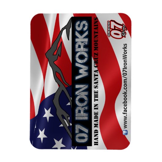 07 Iron Works "Old Glory" Gregg Racing Magneet (Verticaal)