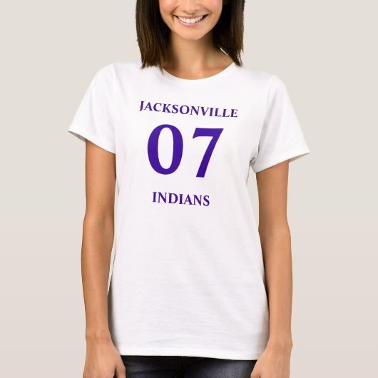 07, JACKSONVILLE, INDIANEN T-SHIRT (Voorkant)