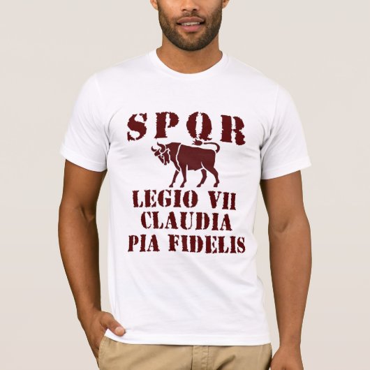 07 Julius Caesar 7th Faithful Roman Legion T-shirt (Voorkant)
