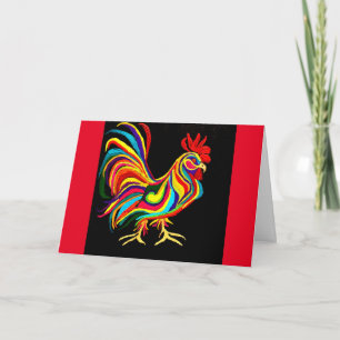 07 - Rooster-Wenskaart Kaart