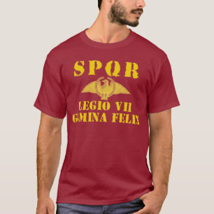 07 Vespasiaans 7e Lucky Gemini Roman Legion T-shir T-shirt