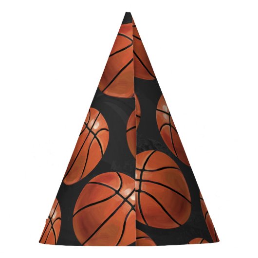 07van12 Petten van Aangepaste Basketball Party Feesthoedjes (Achterkant)