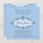 080 Sadia:: CHRISTENING UITNODIGT :: viva 7SQ Kaart (Voorkant / Achterkant)