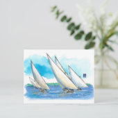 (081) Dhow Sailboat Races Briefkaart (Staand voorkant)