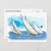 (081) Dhow Sailboat Races Briefkaart (Voorkant / Achterkant)
