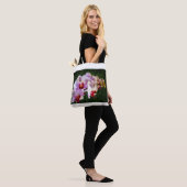 0834-Roze Orchideeën Tote Bag (Op model)