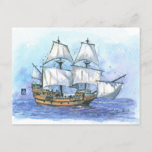 (087) Mayflower II Briefkaart