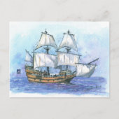 (087) Mayflower II Briefkaart (Voorkant)