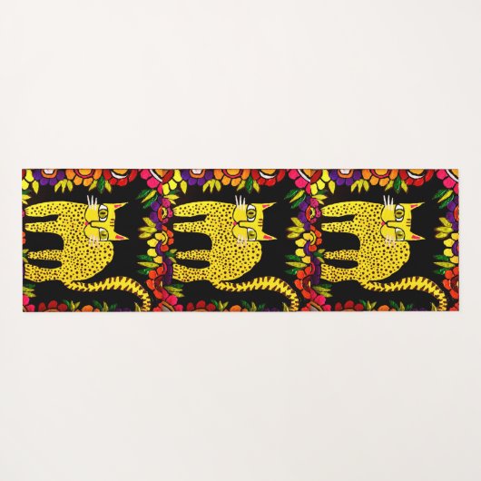 089 - Basi the Cat Yoga Mat (Achterkant (horizontaal))