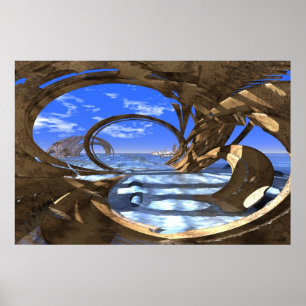 #08-02 Neolothisch Caraïbisch gebied: Surreal Frac Poster