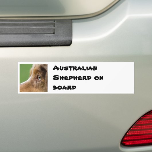 08-04-12-114, Australian Shepherd on board Bumpersticker (Op auto)