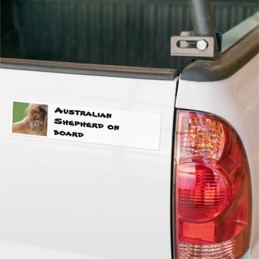 08-04-12-114, Australian Shepherd on board Bumpersticker (Op Truck)