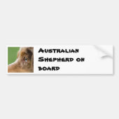 08-04-12-114, Australian Shepherd on board Bumpersticker (Voorkant)