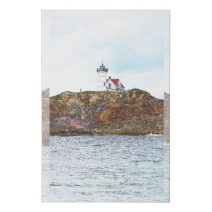 08-17-21 #08 De vuurtoren van Cape Neddick, Maine Imitatie Canvas Print