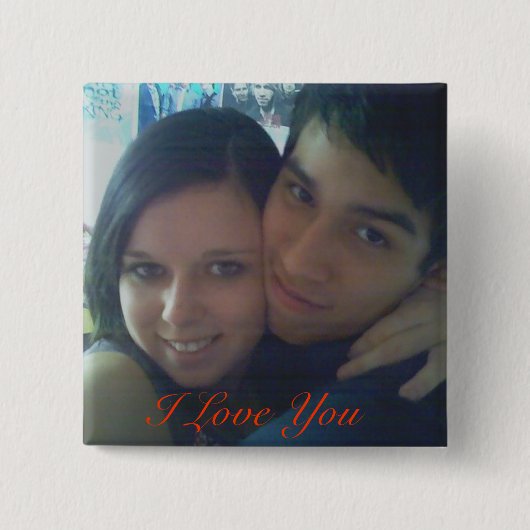08, ik hou van je vierkante button 5,1 cm (Voorkant)