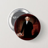 08 Martin Van Buren Ronde Button 5,7 Cm (Voorkant /achterkant)