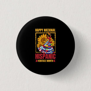 08.Nationaal erfgoed van Latijns-Amerika Maandag a Ronde Button 3,2 Cm