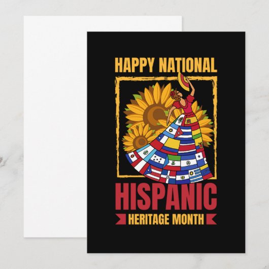 08.Nationaal erfgoed van Latijns-Amerika Month all Save The Date (Voorkant / Achterkant)