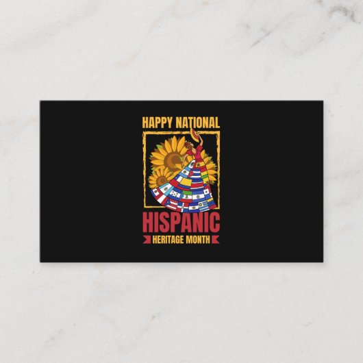 08.Nationaal erfgoed van Latijns-Amerika Month all Visitekaartje (Voorkant)