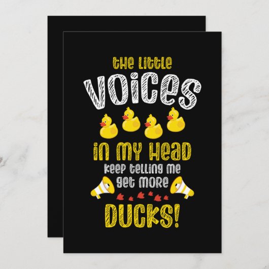 08.Rubber duck for a Duck Lovers Save The Date (Voorkant / Achterkant)