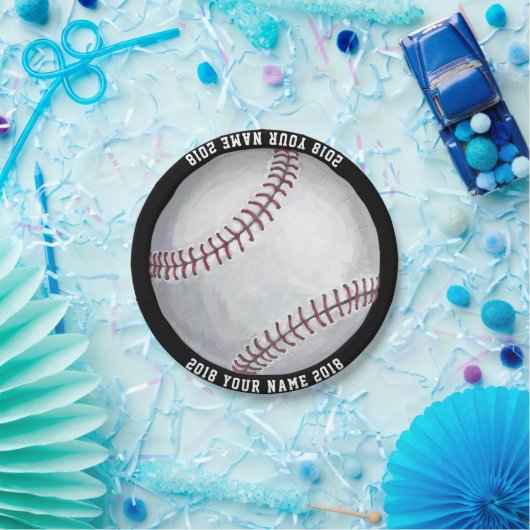 08of12 Baseball Custom Party Bord (Feest)