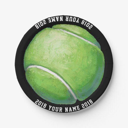 08of12 Tennisbal Custom Party Bord (Voorkant)