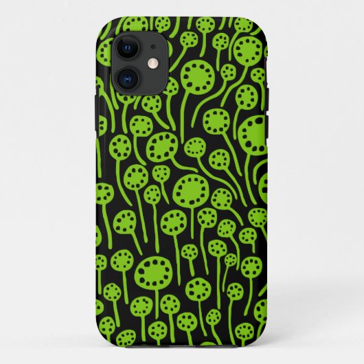090512 Martian Green over zwart Case-Mate iPhone Case (Achterkant)