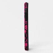 090512 Neon Red op zwart Case-Mate iPhone Case (Achterkant/links)