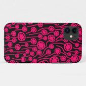 090512 Neon Red op zwart Case-Mate iPhone Case (Achterkant (horizontaal))