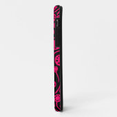 090512 Neon Red op zwart Case-Mate iPhone Case (Achterkant/links)