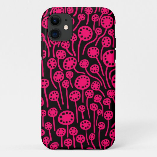 090512 Neon Red op zwart Case-Mate iPhone Case (Achterkant)
