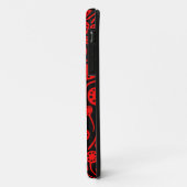 090512 Rood op zwart Case-Mate iPhone Case (Achterkant/links)