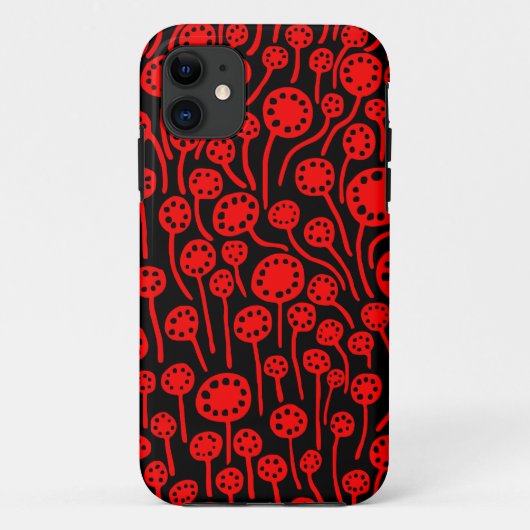 090512 Rood op zwart Case-Mate iPhone Case (Achterkant)
