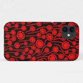 090512 Rood op zwart Case-Mate iPhone Case (Achterkant (horizontaal))