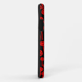 090512 Rood op zwart Case-Mate iPhone Case (Achterkant/rechts)