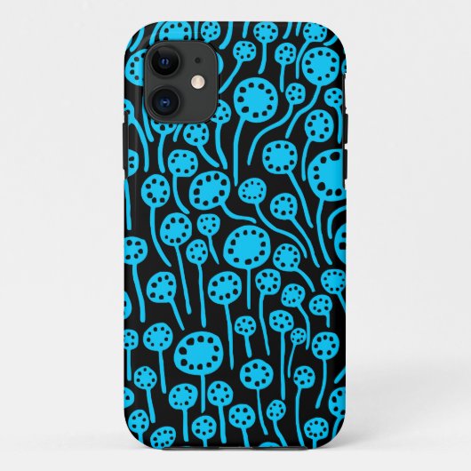 090512 Sky Blue op zwart Case-Mate iPhone Case (Achterkant)