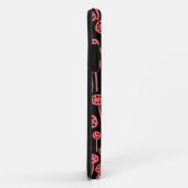 090512 Tropisch roze op zwart Case-Mate iPhone Case (Achterkant/rechts)