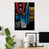 091 Grendizer volledig Poster (Thuiskantoor)