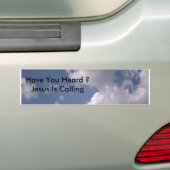 0922071706, heeft u gehoord? Jezus roept Bumpersticker (Op auto)