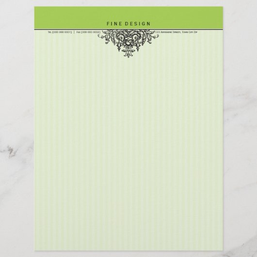 096 Susan :: LETTERHEAD - mooie renaissance 12 Gepersonaliseerd Briefhoofd (Voorkant)