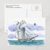 (097) La Recouvrance Tall Ship Briefkaart (Voorkant / Achterkant)