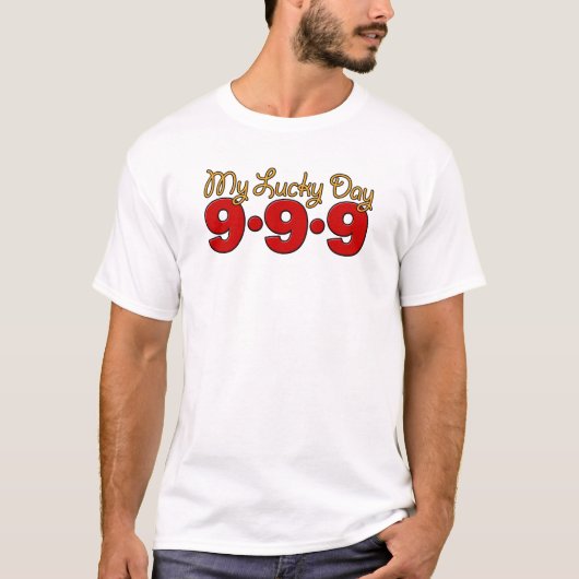 09-09-09 Mijn Lucky Day T-shirt (Voorkant)