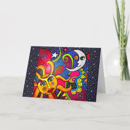 09 - Cosmos Greeting Card Kaart