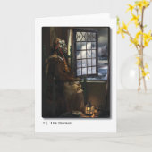 09 Het Hermit Tarot Wenskaart Kaart (Gele Bloem)