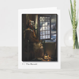 09 Het Hermit Tarot Wenskaart Kaart