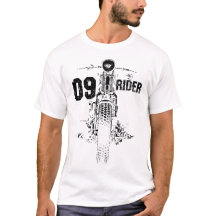 09 Rijder Motorfiets Biker Grafisch T-Shirt