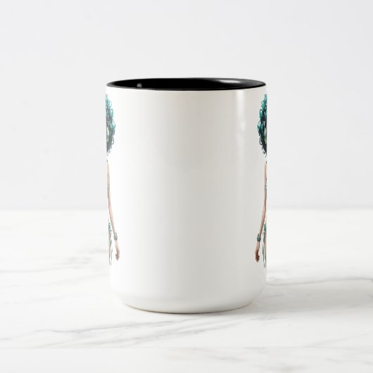 09A Dollz by: Svace - Series 01 Tweekleurige Koffiemok (Center)