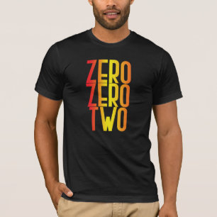 0 0 2 Funny Pickleball-score, gradiënt T-shirt