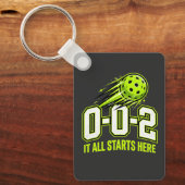 0-0-2 Pickleball-sleutelhanger - Grappig score-cad Sleutelhanger (Voorkant)